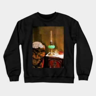 Victorian - Still Life With Hurricane Lamp Crewneck Sweatshirt